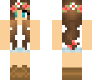 cute girl with daisy chain