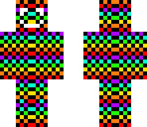 smiley rainbow checkers