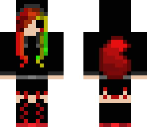 demonic undead rainbow wolf girl