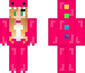 edited pink dino girl