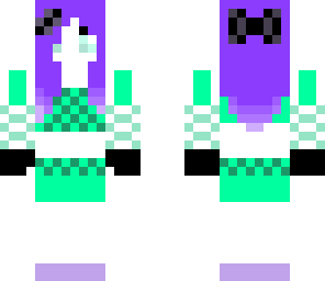 purple minty girl
