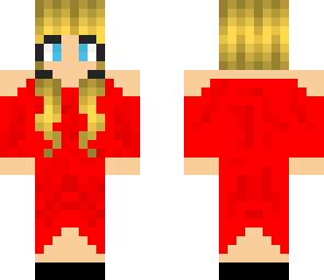 red dress