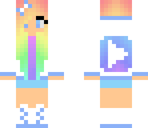 colorful youtube girl