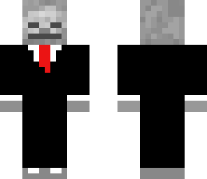 skeleton in suit