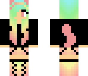 rainbow cat girl