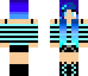 cool blue girl