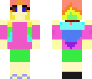 cute rainbow girl