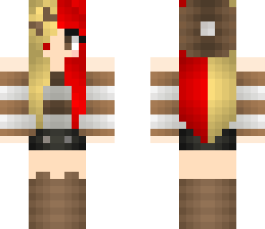 red and brown haired girl