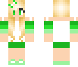 cute green girl