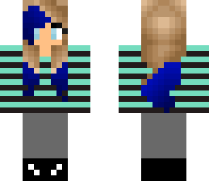 blue haired girl