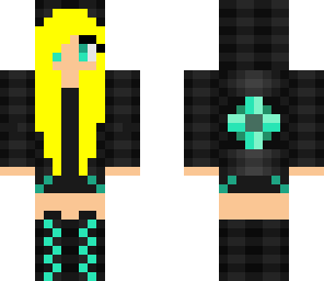 aqua goth girl