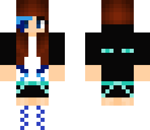 cute blue ender girl