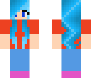 my cyan hair skin