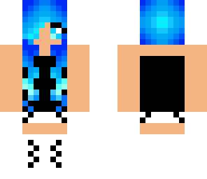 blue haired girl