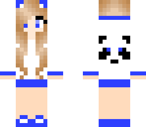 dark blue panda girl