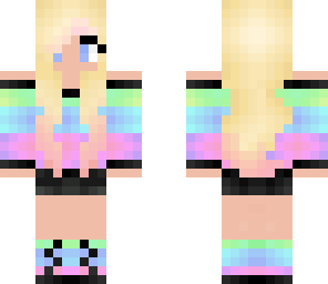edit of edited rainbow girl
