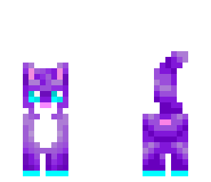 cute purple adorable cat