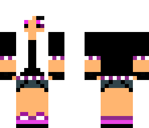 rocking girl with pink and white headphones