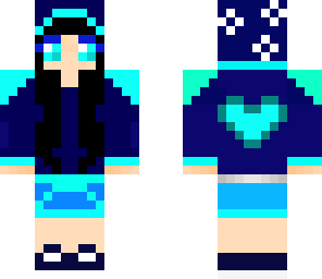 blue cat girl