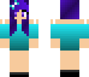 purple hair girl