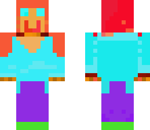 cool blue girl
