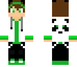 green panda boy