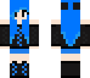 blue emo girl