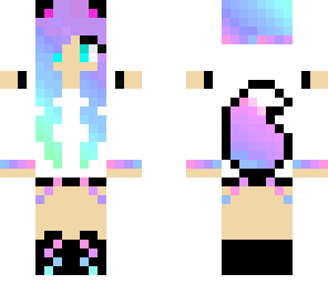 cute rainbow fox girl