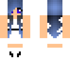 blue haired bride