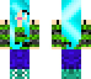 blue hair girl