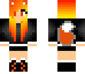 fire flame girl