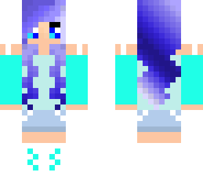 edited blue haired teen