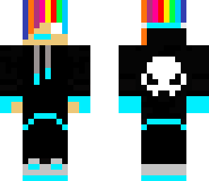 rainbow blue teen