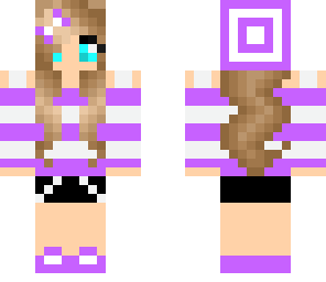 cute purple girl