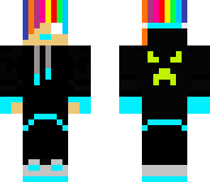 rainbow blue teen