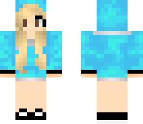cute blue hoodie girl
