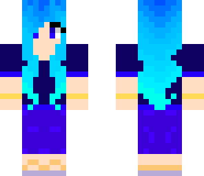 aqua haired girl