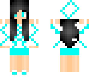 blue and white girl