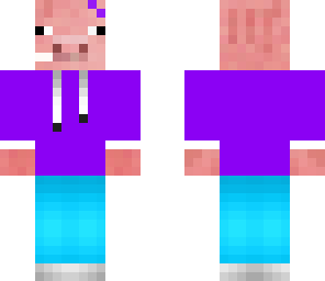 purple pig girl