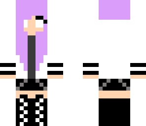 purple herobrine girl