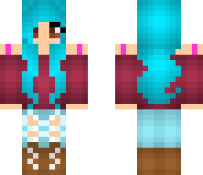 blue hair girl