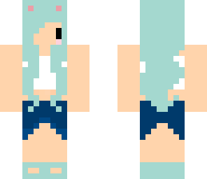 cute pastel blue girl