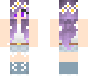 purple daisy chain girl