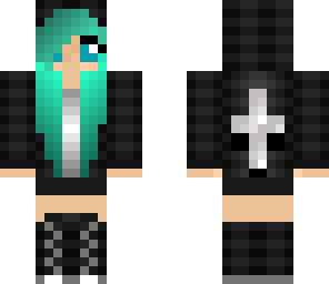 cute blue emo girl