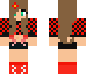 black and red lumber jack girl