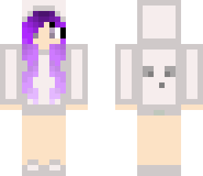 cute purple haired slime girl
