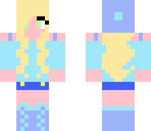 blue and purple girl