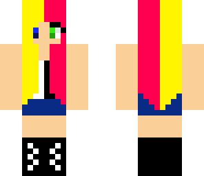 half and half girl