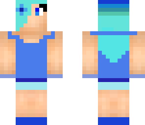 blue crazy girl
