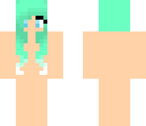 mint green dip dye